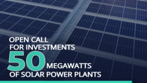 TIDZ - OPEN CALL FOR INVESTMENTS IN 50 MEGAWATT SOLAR PLANTS