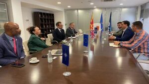 A new potential investment, a meeting was held with the Deputy Head of Mission at the British Embassy in Skopje, Daniel Fieller and representatives of the company Broadberry Data Systems