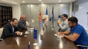 A meeting was held with representatives of the Greek Embassy in Skopje