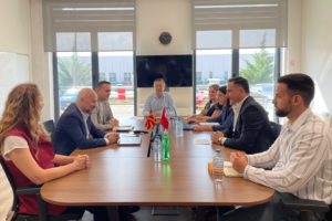 Director Goce Dimovski on an official visit to the company Purplast in TIDZ Skopje 2